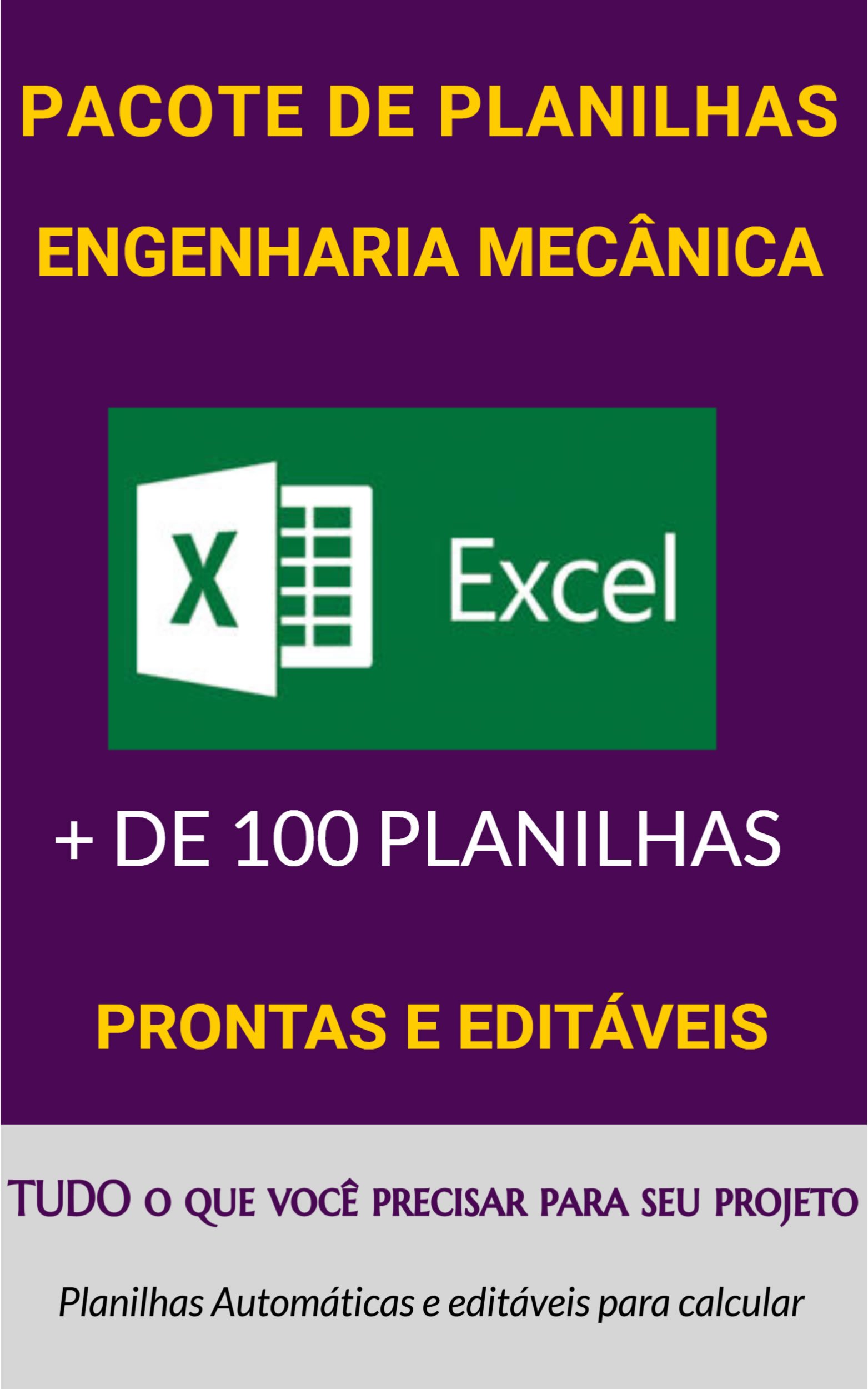 engenharia mecânica planilhas excel