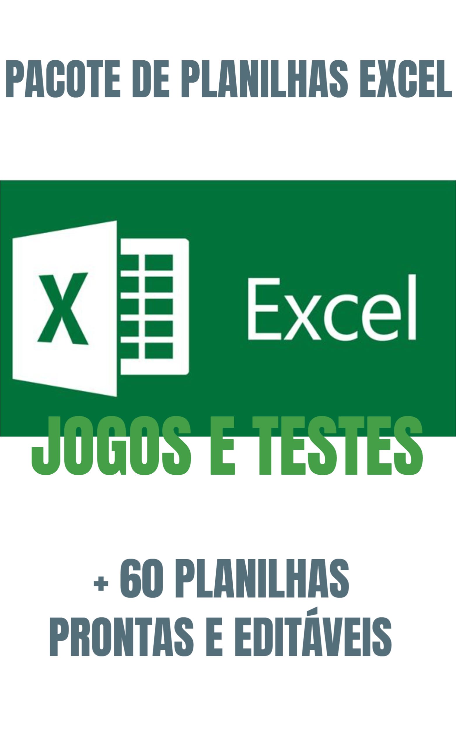 pacote de planilhas excel jogos e testes