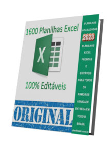 Kit 1.600 Planilhas Excel Editáveis