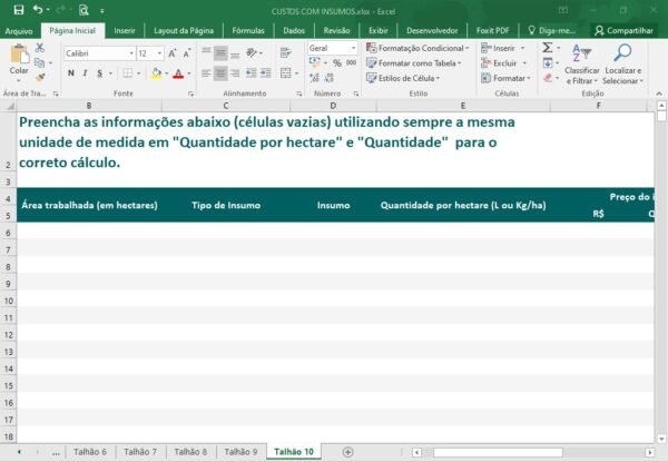 Planilhas Agrícolas - Imagem 16