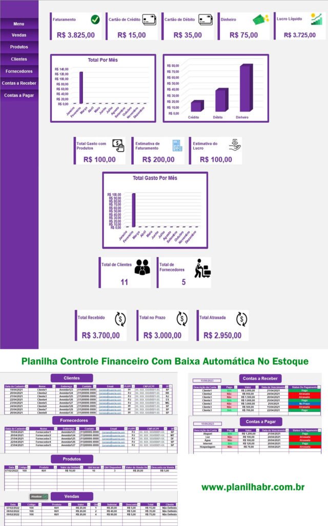 planilha controle financeiro