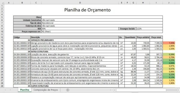 Planilhas Excel Orçamentos de Obras - Image 26