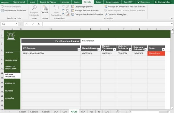 Planilha Excel Controle de Epi - Image 10
