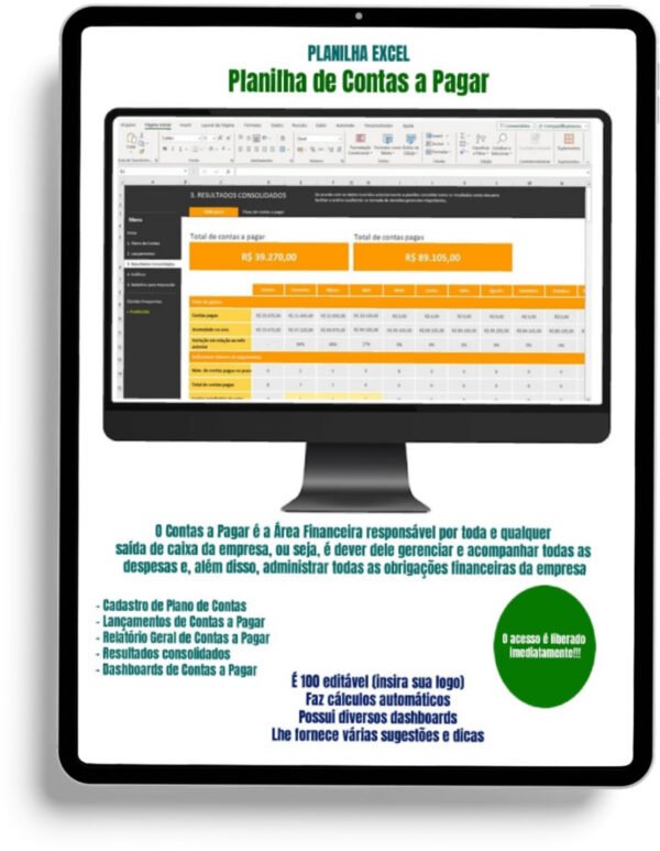 Planilha Excel de Contas a Pagar - Image 13