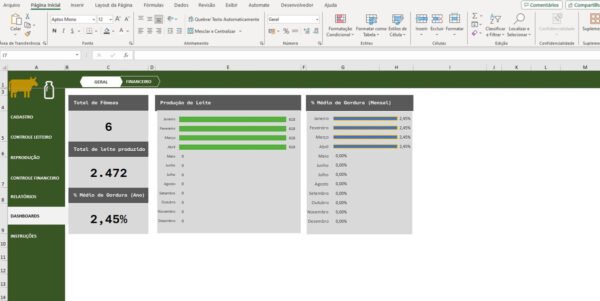 Planilha Excel Controle de Gado Leiteiro - Imagem 8