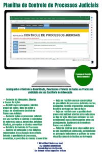 Planilha de Controle de Processos Judiciais