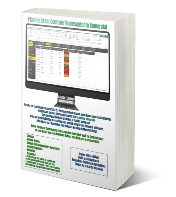 Planilha Excel Controle Representante Comercial