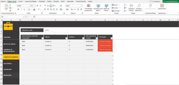 Planilha Excel Controle Representante Comercial - Image 6