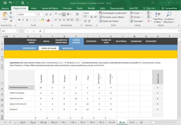 Planilha Gestão Estratégica Completa - Imagem 23