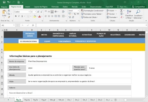 Planilha Gestão Estratégica Completa - Imagem 11
