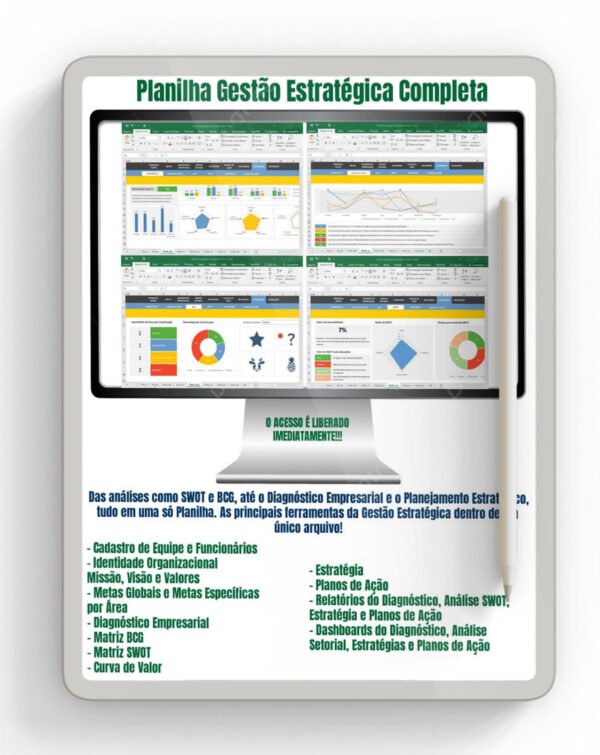 Gestão Estratégica Completa Planilha