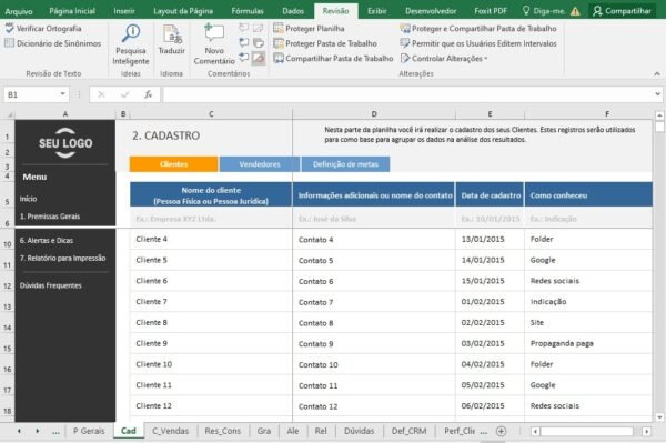 Planilha Cadastro e Controle de Clientes - CRM - Image 9