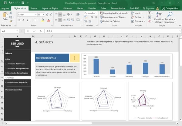 Planilha Excel Diagnóstico Empresarial - Imagem 13