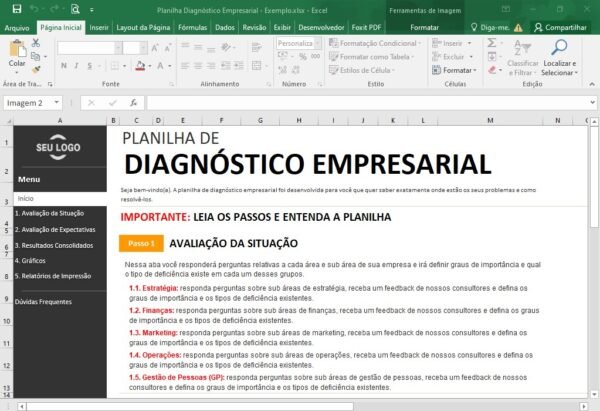 Planilha Excel Diagnóstico Empresarial - Imagem 14
