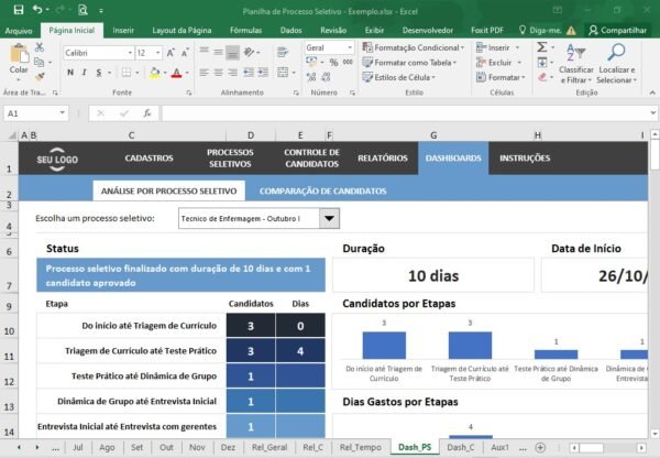 Planilha de Contratação de Pessoal Processo Seletivo - Imagem 4