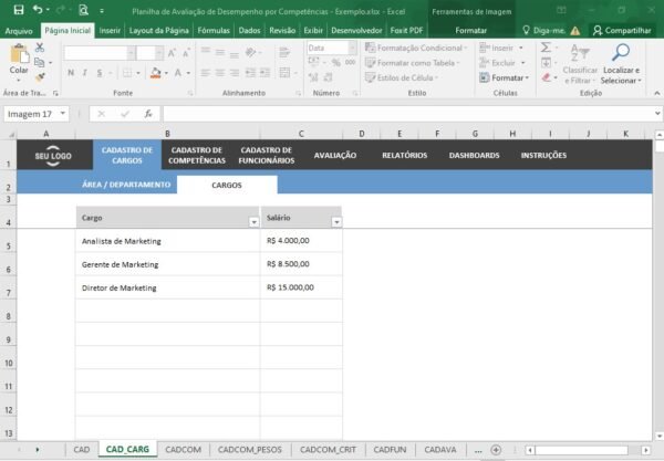 Planilha de Avaliação de Desempenho por Competências - Imagem 10