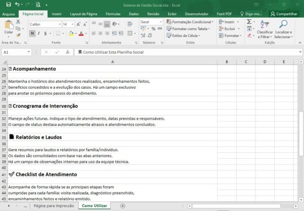 Planilha para Assistente Social - Imagem 7
