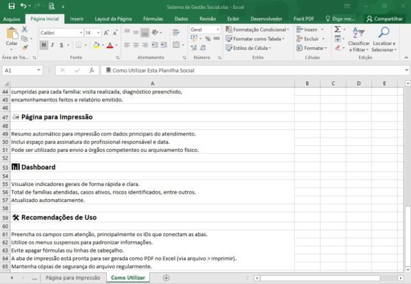 Planilha para Assistente Social - Imagem 8