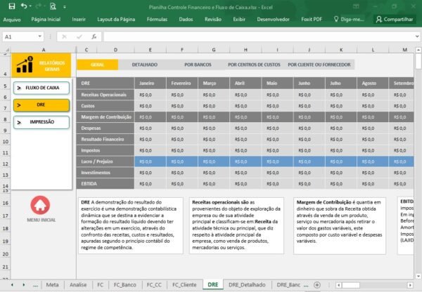 Planilha Controle Financeiro e Fluxo de Caixa - Imagem 18