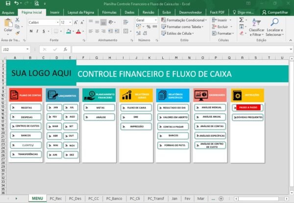 Planilha Controle Financeiro e Fluxo de Caixa - Imagem 29