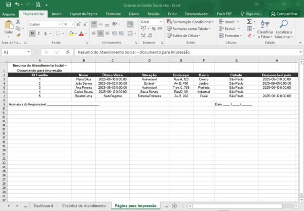 Planilha para Assistente Social - Imagem 13