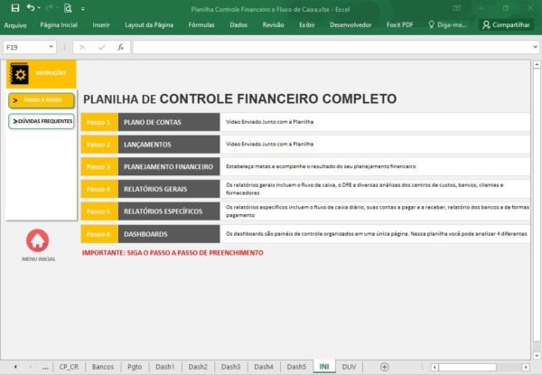Planilha Controle Financeiro e Fluxo de Caixa - Imagem 30