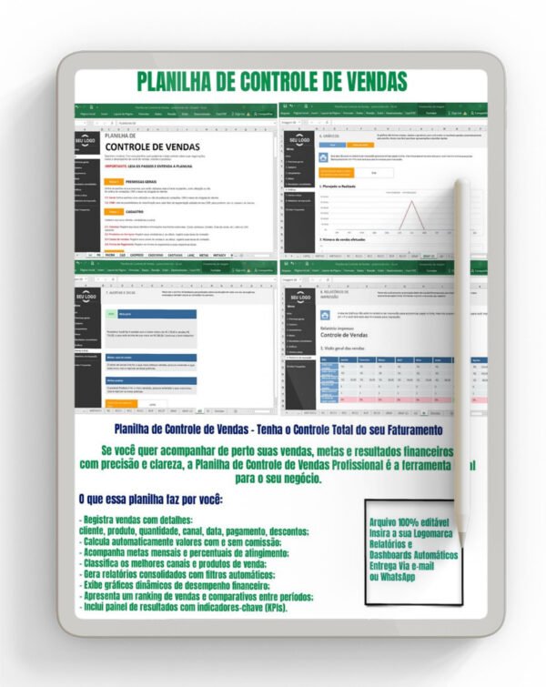 Controle de Vendas Planilha Excel