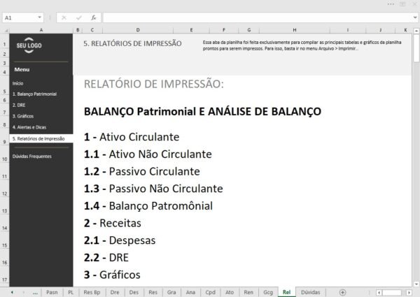Planilha Balanço Patrimonial - Imagem 20