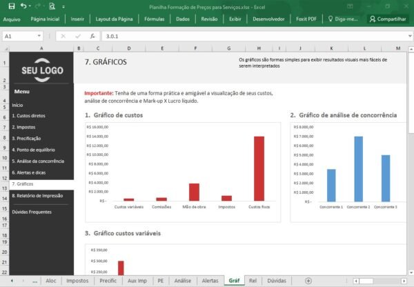 Planilha Formação de Preços para Serviços - Imagem 9