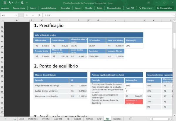 Planilha Formação de Preços para Serviços - Imagem 16