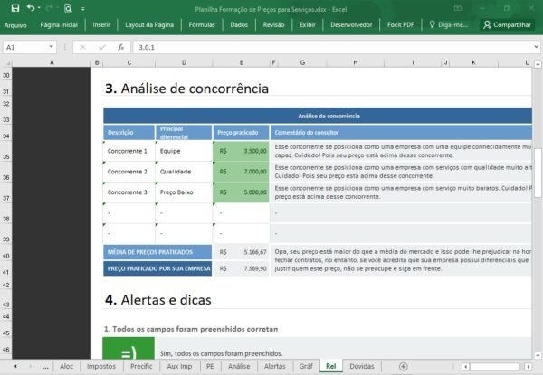 Planilha Formação de Preços para Serviços - Imagem 17