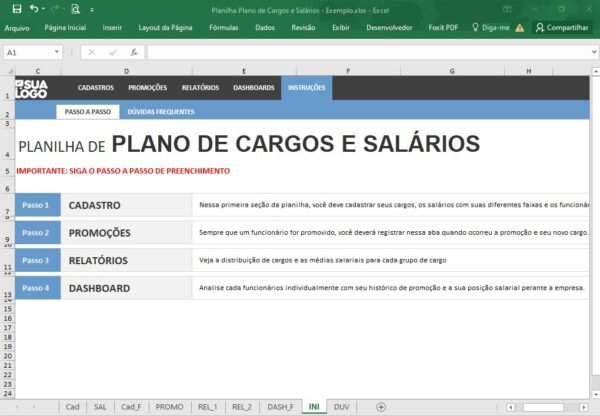 Planilha Plano de Cargos e Salários - Imagem 8