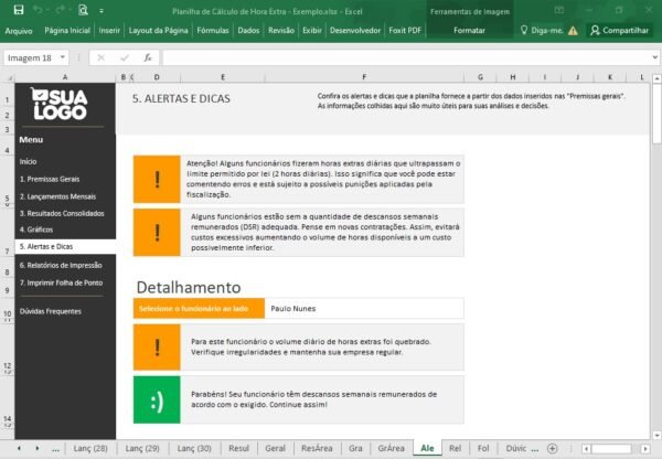 Planilha de Cálculo de Hora Extra - Imagem 3