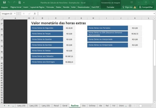 Planilha de Cálculo de Hora Extra - Imagem 23
