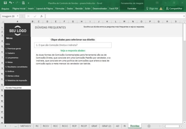 Planilha de Controle de Vendas - Imagem 8