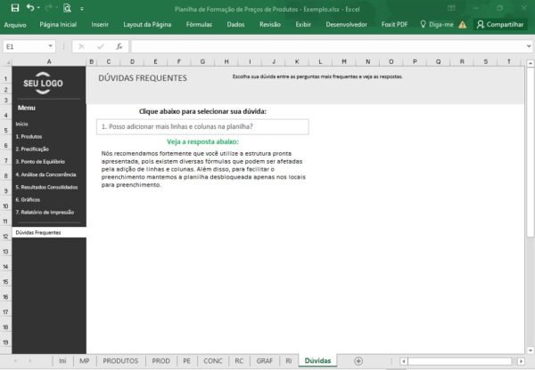 Planilha de Formação de Preços de Produtos - Imagem 5