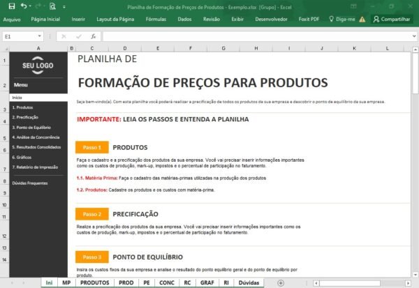 Planilha de Formação de Preços de Produtos - Imagem 11