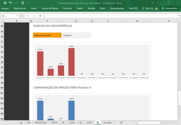 Planilha de Formação de Preços de Produtos - Imagem 22
