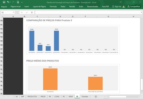 Planilha de Formação de Preços de Produtos - Imagem 23