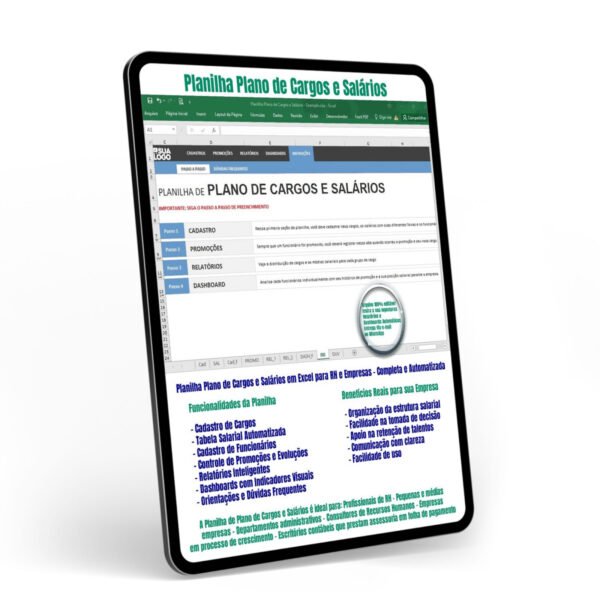 Plano de Cargos e Salários Planilha Excel